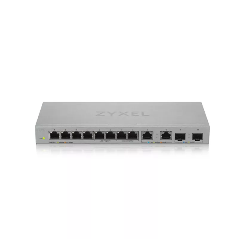 Zyxel XGS1010-12-ZZ0102F tinklo komutatorius Nevaldomas Gigabit Ethernet (10/100/1000) Pilkas