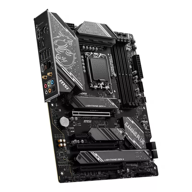 Pagrindinė plokštė MSI Z790 GAMING PLUS WIFI — Intel Z790, LGA 1700 ATX, DDR5, 4x M.2, 2,5 Gb LAN, Wi‑Fi 6, BT 5.3