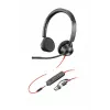 HP Poly Juodawire 3325 Stereo Microsoft Teams Certified USB-C Headset +3.5mm Plug +USB-C/A Adapter