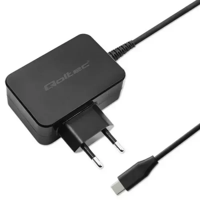 Įkroviklis Qoltec 52385 AC greitasis įkrovimas patalpose 20 V 3 A juodas