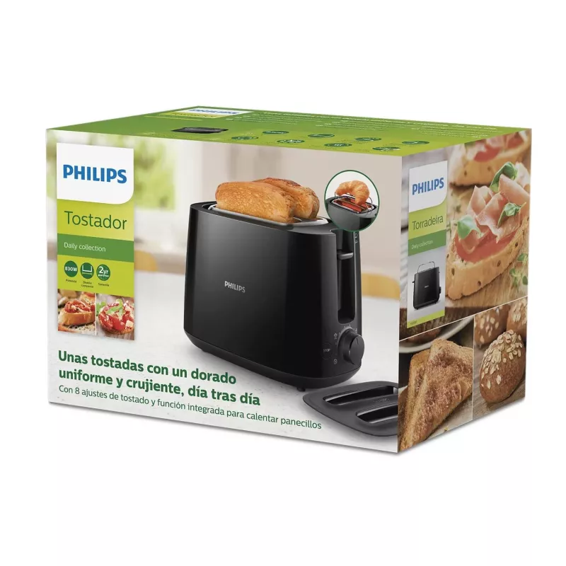 Philips Daily Collection HD2582/90 skrudintuvas 8 2 riekelė(-ės) 830 W