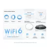TP-Link AX3000 viso namų tinklinio Wi-Fi 6 sistema su PoE, balta, vidinė, tinklinė sistema, 420 m², dviejų dažnių (2,4 GHz / 5 GHz), Wi-Fi 6 (802.11ax)