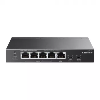 TP-Link TL-SG1005P-PD tinklo komutatorius Gigabit Ethernet (10/100/1000) maitinimas per eternetą (PoE) juodas