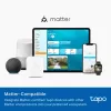 TP-Link Tapo išmanioji lemputė, daugiaspalvė, Matter, išmanioji lemputė, Wi-Fi / Bluetooth, balta, 802.11b, 802.11g, Wi-Fi 4 (802.11n), WPA-PSK, WPA2-PSK, WPA3-SAE, LED