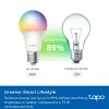 TP-Link Tapo išmanioji lemputė, daugiaspalvė, Matter, išmanioji lemputė, Wi-Fi / Bluetooth, balta, 802.11b, 802.11g, Wi-Fi 4 (802.11n), WPA-PSK, WPA2-PSK, WPA3-SAE, LED