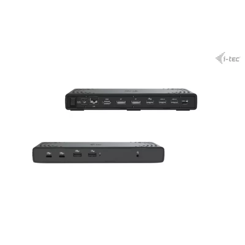 i-tec USB-C trigubo ekrano dokinė stotelė Gen 2 maitinimo tiekimas 100 W laidinė 3.2