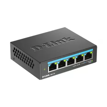 D-Link 5 prievadų 2.5G kelių gigabitų stalinis komutatorius nevaldomas L2 5 × 2.5G prievadai