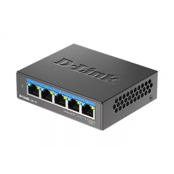 D-Link 5 prievadų 2.5G kelių gigabitų stalinis komutatorius nevaldomas L2 5 × 2.5G prievadai