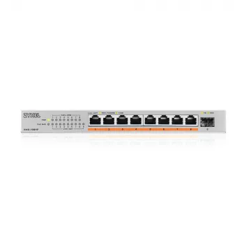 Zyxel XMG-108HP Nevaldomas 2.5G Ethernet (100/1000/2500) maitinimo per Ethernet (PoE) komutatorius