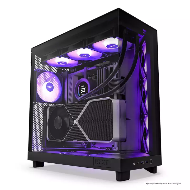 PC Case NZXT H6 Air Flow Midi Tower Juoda