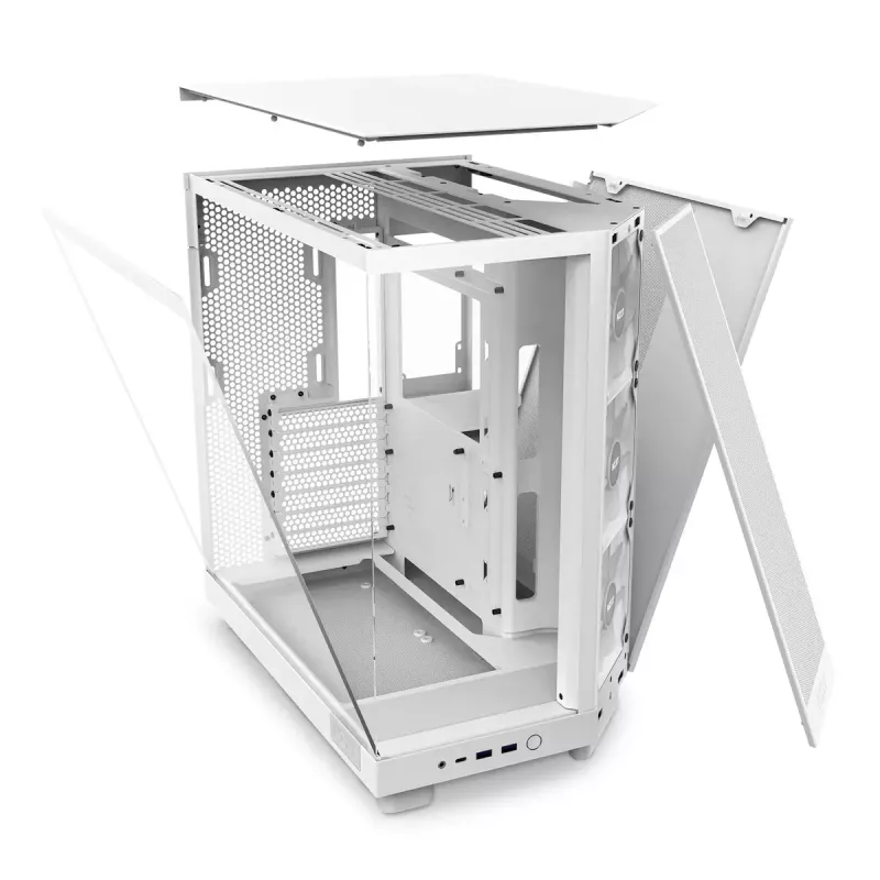 NZXT H6 Air Flow Midi Tower baltos spalvos korpusas