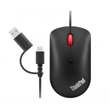 Lenovo 4Y51D20850 pelė biuro abiem rankoms tinkama USB Type-C optinė 2400 DPI