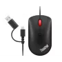 Lenovo 4Y51D20850 pelė biuro abiem rankoms tinkama USB Type-C optinė 2400 DPI