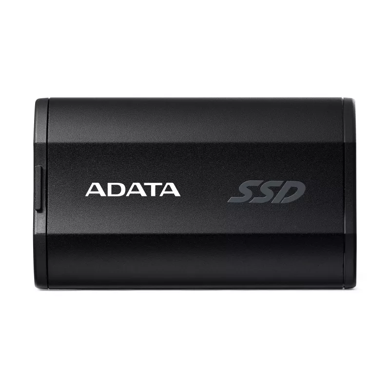 Nešiojamasis SSD ADATA SD810 500 GB — USB Type-C, USB 3.2 Gen 2x2, 2000 MB/s, IP68, aliuminis, juodas