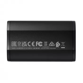 Nešiojamasis SSD ADATA SD810 500 GB — USB Type-C, USB 3.2 Gen 2x2, 2000 MB/s, IP68, aliuminis, juodas