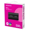Nešiojamasis SSD ADATA SD810 500 GB — USB Type-C, USB 3.2 Gen 2x2, 2000 MB/s, IP68, aliuminis, juodas
