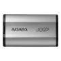 ADATA SD810 2 TB USB Type-C USB 3.2 Gen 2x2 Juoda, Sidabrinė