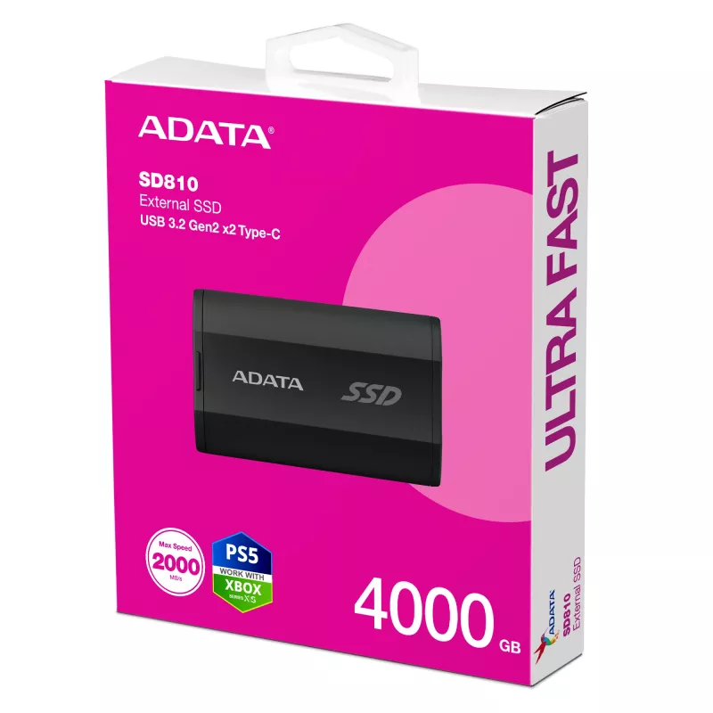 ADATA SD810 4 TB USB Type-C USB 3.2 Gen 2x2 Juoda
