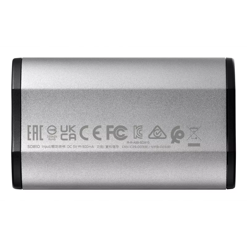 Nešiojamasis SSD ADATA SD810 4 TB, USB Type-C, USB 3.2 Gen 2x2, 2000 MB/s skaitymo/rašymo, IP68 aliuminio korpusas