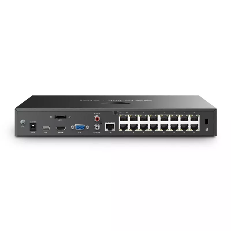 TP-Link VIGI NVR2016H-16P tinklo vaizdo registratorius juodas
