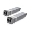 Tinklo siųstuvas-imtuvas UBIQUITI UACC-OM-MM-10G-D-2, 10 Gbit/s, daugiamodis 850 nm, LC, pakuotėje 2 vnt.