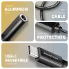 Axagon ADA-HC USB-C prie 3,5 mm lizdo – Hi-Res DAC garso adapteris, 384 kHz/32 bitų, stereofoninis