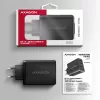 Axagon ACU-DPQ100 PD3.0 & QC 4+ TRIJŲ IŠĖJIMŲ sieninis įkroviklis 100W