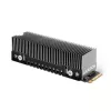 Axagon CLR-M2XT aliuminio pasyvus aušintuvas vienpusėms ir dvipusėms M.2 SSD 2280 formato, 24 mm aukščio