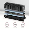 Axagon CLR-M2XT aliuminio pasyvus aušintuvas vienpusėms ir dvipusėms M.2 SSD 2280 formato, 24 mm aukščio