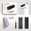 Axagon CLR-M2XT aliuminio pasyvus aušintuvas vienpusėms ir dvipusėms M.2 SSD 2280 formato, 24 mm aukščio