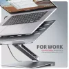 Axagon HMC-STND daugiafunkcis USB-C 5 Gbps šakotuvas ir aliuminis stovas nešiojamiesiems kompiuteriams. HDMI 4k/60Hz, GLAN, PD ir 3 USB-A prievadai. USB-C laidas 60 cm.