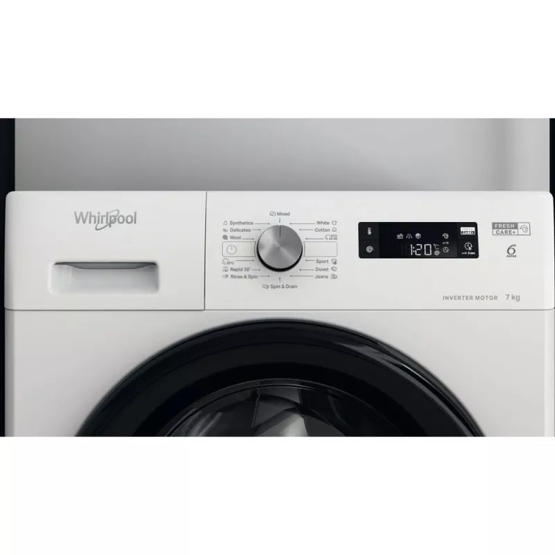 Whirlpool FFS7259BEE skalbimo mašina Frontalinė 7 kg 1151 RPM Balta