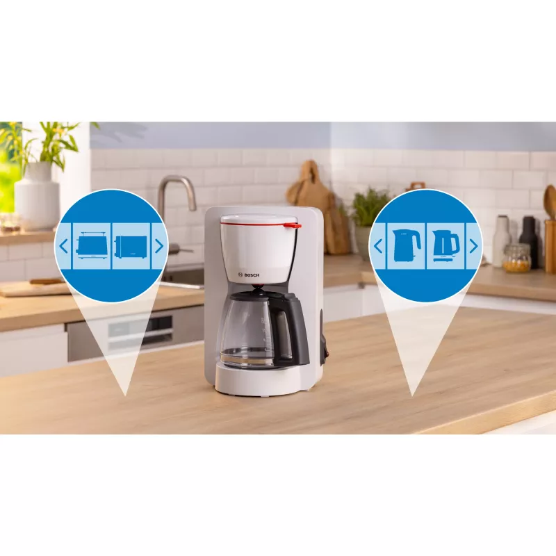 Bosch TKA2M111 kavos virimo aparatas Rankinio lašinimo kavos virimo aparatas 1,25 l