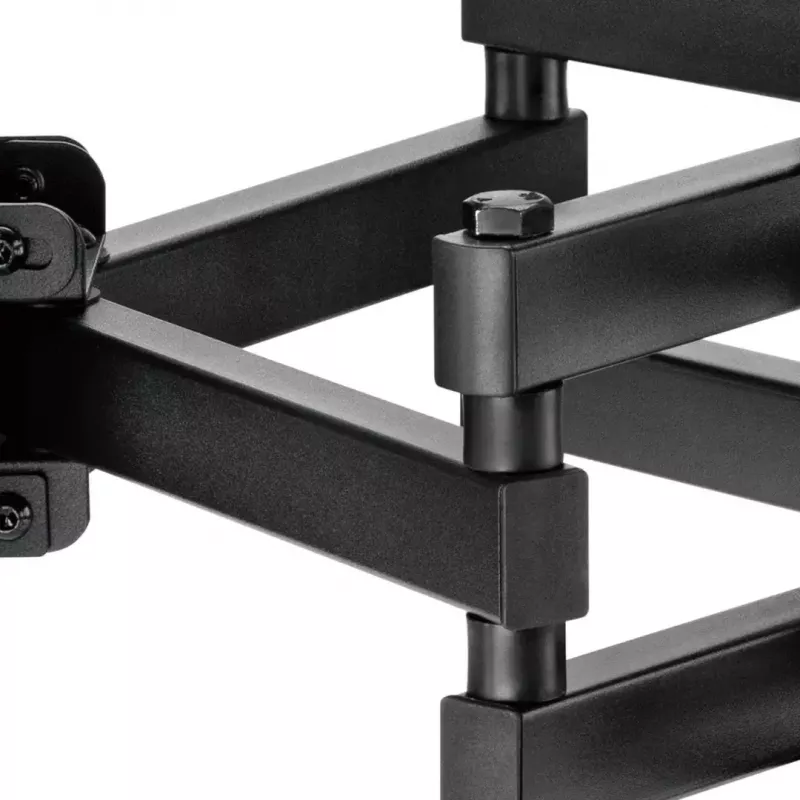 TV sieninis laikiklis MACLEAN MC-710N VESA iki 600x400 mm, pakreipimas +3°/−15°, maks. atstumas 35,5 cm, maks. ekrano įstrižainė 80 colių, plieninis, juodas