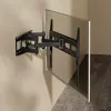 TV sieninis laikiklis MACLEAN MC-710N VESA iki 600x400 mm, pakreipimas +3°/−15°, maks. atstumas 35,5 cm, maks. ekrano įstrižainė 80 colių, plieninis, juodas