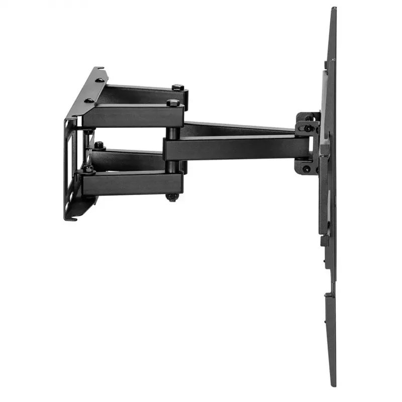 TV sieninis laikiklis MACLEAN MC-710N VESA iki 600x400 mm, pakreipimas +3°/−15°, maks. atstumas 35,5 cm, maks. ekrano įstrižainė 80 colių, plieninis, juodas