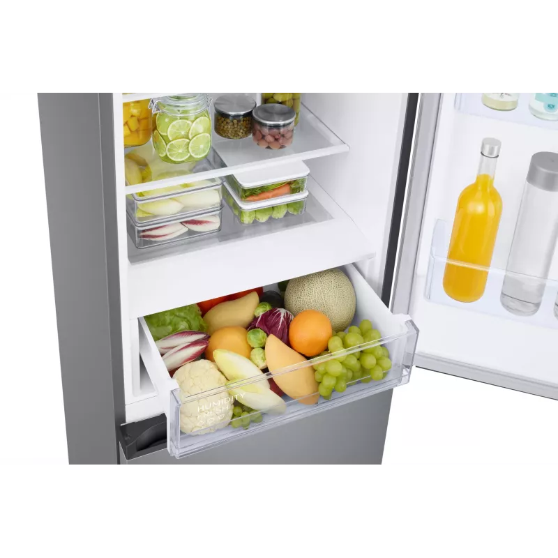 Samsung RB38C672ESA Laisvai pastatomas 390 L Pilka, Metalinė, Sidabrinė