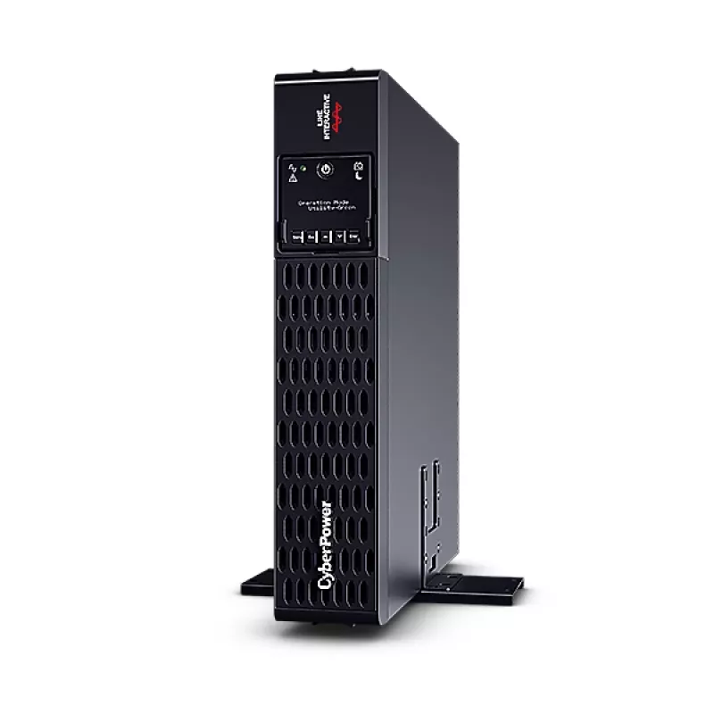 Nepertraukiamo maitinimo šaltinis CYBERPOWER PR1000ERT2U, 1 kVA (1000 W), linijinė-interaktyvi, 10x C13 lizdų, gryna sinusoidė, stovas/bokštas 2U