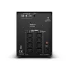 Nepertraukiamo maitinimo šaltinis CYBERPOWER PR1000ELCD — 1 kVA (900 W), linijinė-interaktyvi, gryna sinusoidė, 8× C13 lizdai, LCD, karšto keitimo baterija