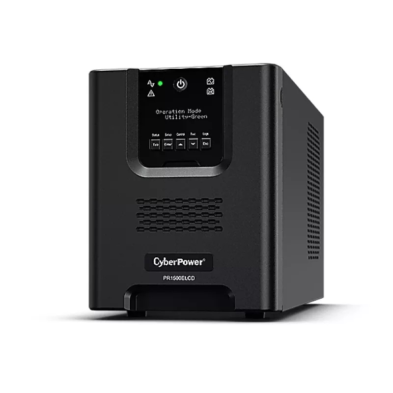 “CyberPower PR1500ELCD” nepertraukiamo maitinimo šaltinis (UPS) Line-Interactive 1,5 kVA 1350 W 8 kintamosios srovės lizdai (-ų)
