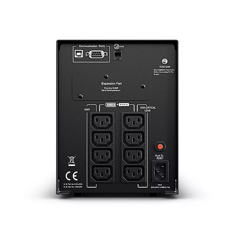 “CyberPower PR1500ELCD” nepertraukiamo maitinimo šaltinis (UPS) Line-Interactive 1,5 kVA 1350 W 8 kintamosios srovės lizdai (-ų)