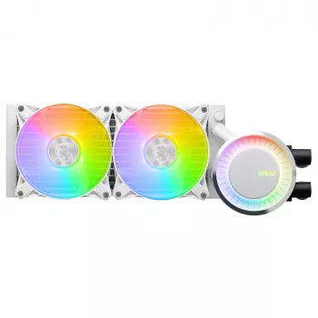 MSI MAG Coreliquid E240 WHITE Pagrindinė plokštė, Procesorius Skysčio aušinimo rinkinys 12 cm