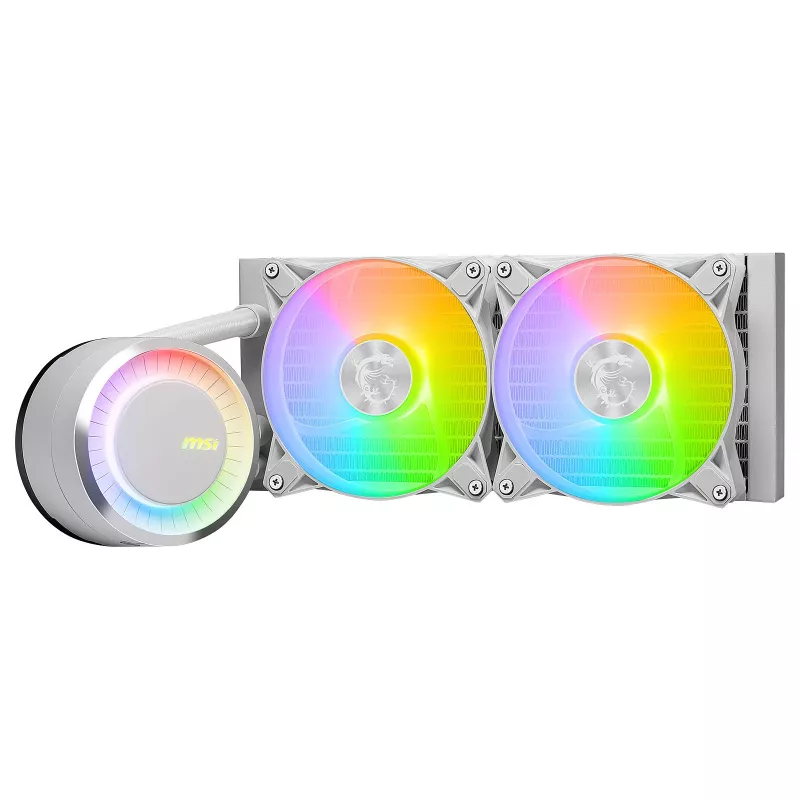 MSI MAG Coreliquid E240 WHITE Pagrindinė plokštė, Procesorius Skysčio aušinimo rinkinys 12 cm