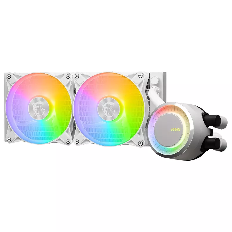 MSI MAG Coreliquid E240 WHITE Pagrindinė plokštė, Procesorius Skysčio aušinimo rinkinys 12 cm