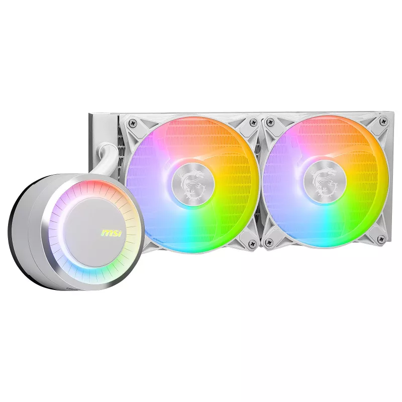 MSI MAG Coreliquid E240 WHITE Pagrindinė plokštė, Procesorius Skysčio aušinimo rinkinys 12 cm