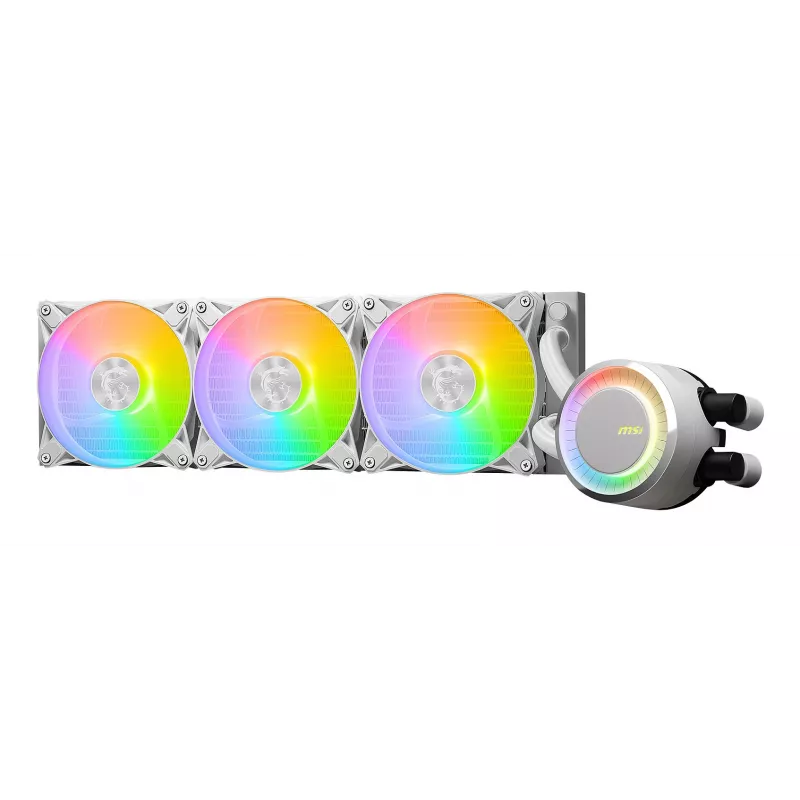 MSI MAG Coreliquid E360 White pagrindinės plokštės, procesoriaus skysčio aušinimo sistema 12 cm