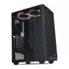 PC korpusas IBOX CETUS 906 Midi Tower juodas — ATX/mATX, 460×210×350 mm, 29 cm GPU, 7 diskų talpyklos, RGB ventiliatoriai