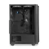PC korpusas IBOX CETUS 906 Midi Tower juodas — ATX/mATX, 460×210×350 mm, 29 cm GPU, 7 diskų talpyklos, RGB ventiliatoriai