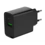 GEMBIRD USB greitasis įkroviklis - Type A ir C 2 prievadų 20 W - juodas