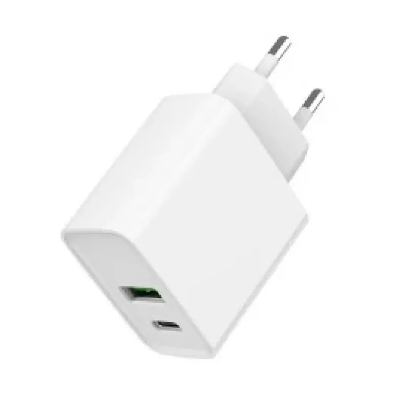 GEMBIRD USB greitasis įkroviklis - Type A & C 2 prievadų 20W - Baltas